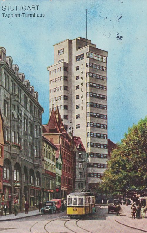 Featured image for “KW 31/2018 – Stuttgart: Tagblatt-Turm und Tram – Kennzeichen einer modernen Stadt”